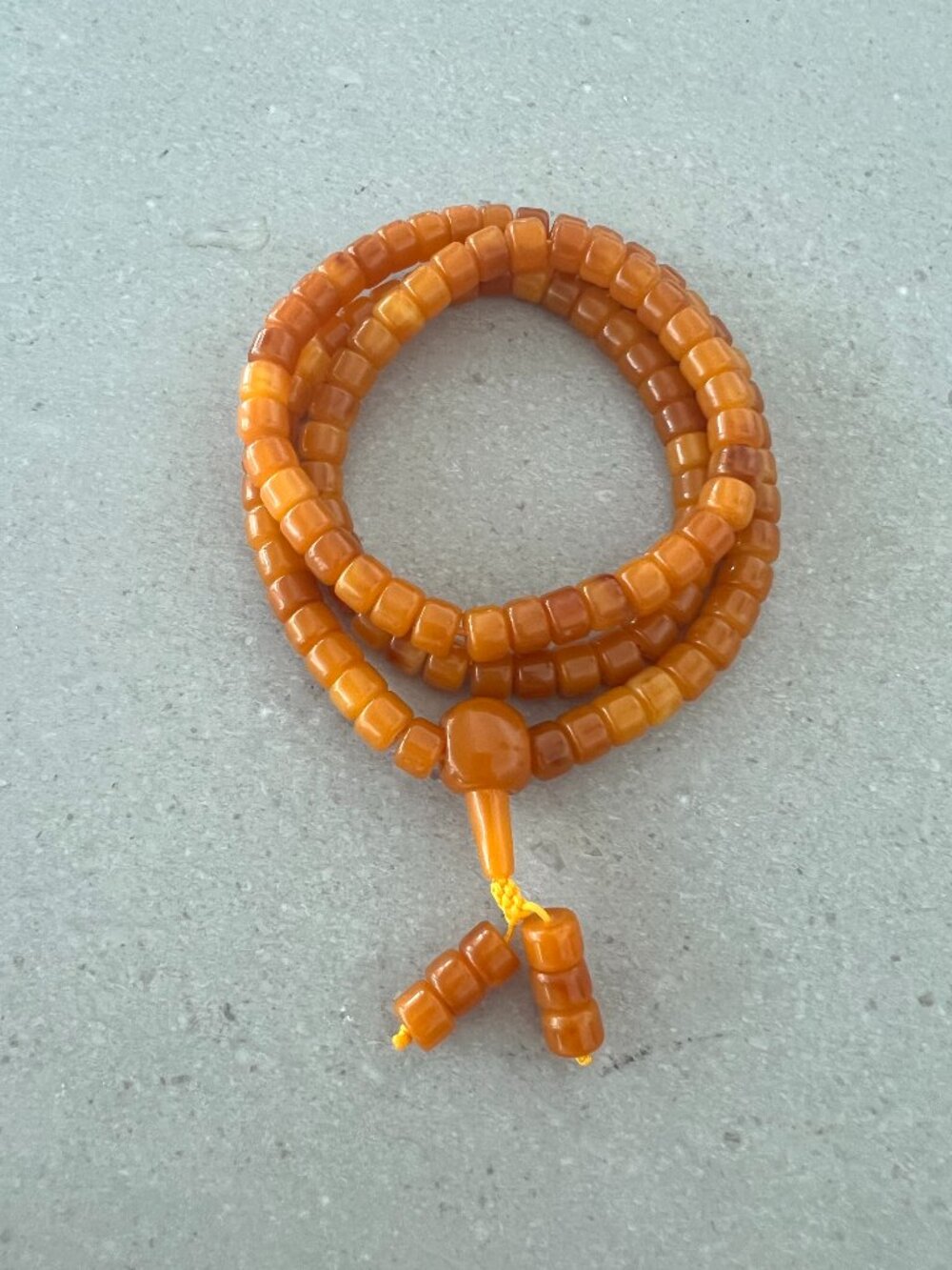 Amber Bead Mala Wrap Bracelet or Necklace